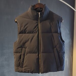 Theory Women's Black Quilted Puffer Vest